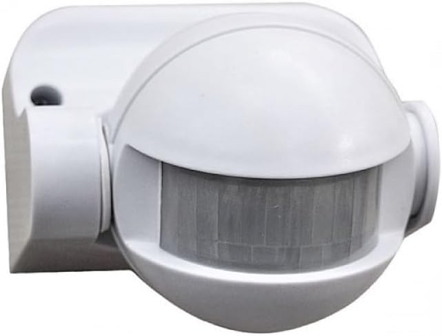 Sensore di Movimento Pir Rilevatore Crepuscolare Infrarossi 180 Bianco Faro: Illumina la tua sicurezza!