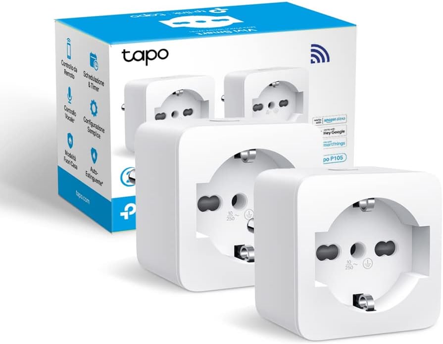 Presa Smart Tapo P105 (2-pack): Accendi il futuro della tua casa!