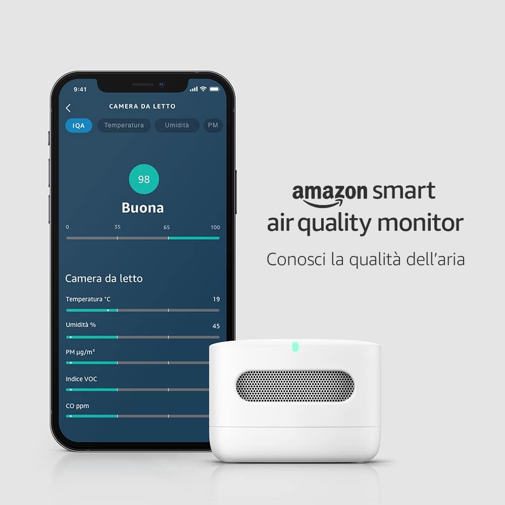 Monitor di Qualità dell'Air Amazon Smart: Scopri l'aria che respiri con Alexa!
