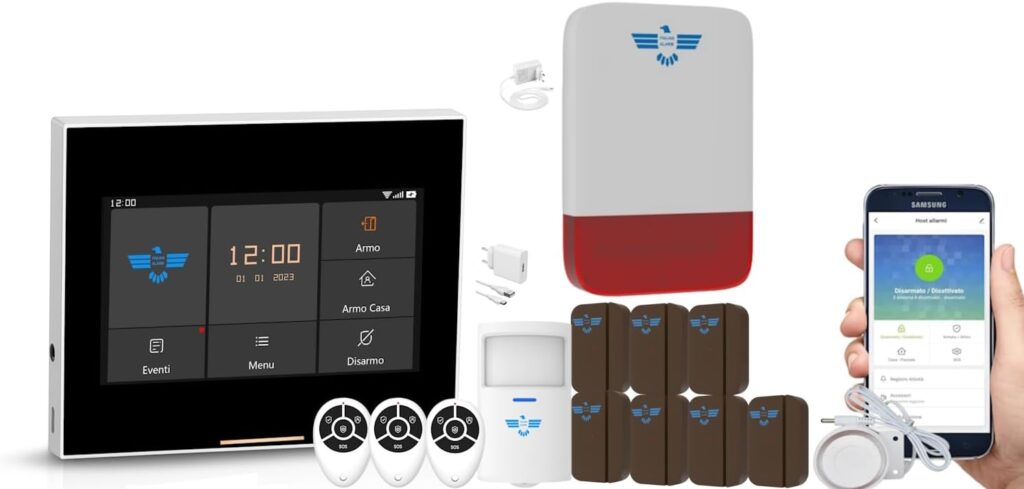 Allarme Casa Senza Fili: Antifurto Wireless con Sirena Esterna e App Smart per la Sicurezza Che Ti Sorride!