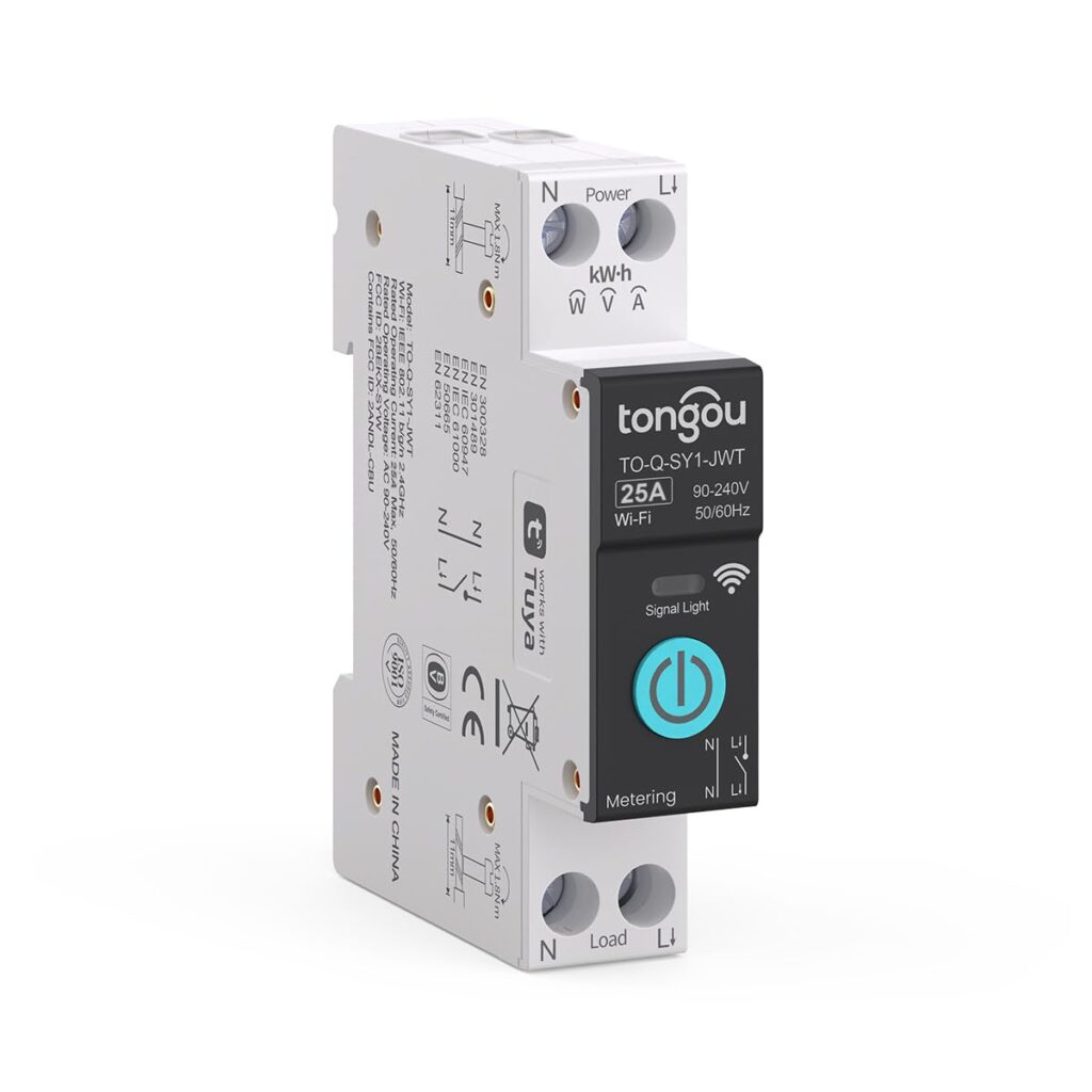 Interruttore intelligente WiFi TONGOU Fai da te 1P+N: Trasforma la tua casa in un luogo smart con il controllo vocale!
