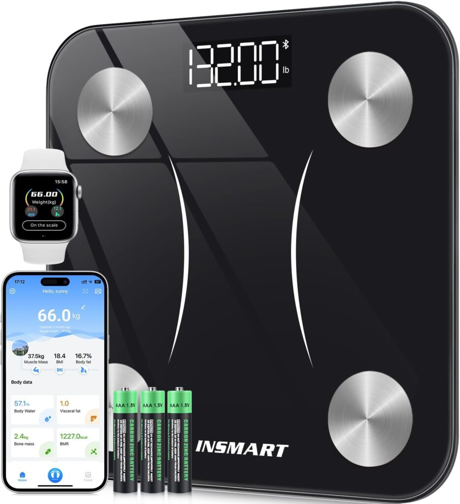 Bilancia Pesapersone Digitale Professionale INSMART: Scopri il Tuo Benessere con 16 Indici di Misurazione!