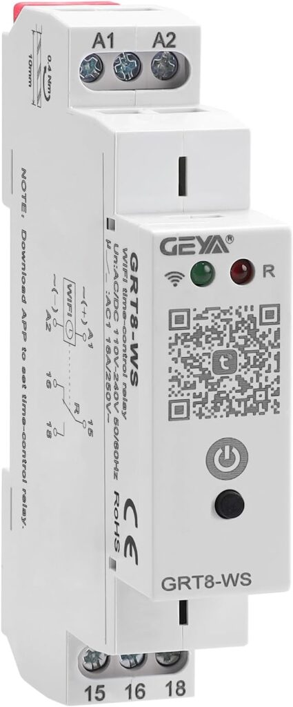 Relè WIFI Smart GRT8-WS: Controlla la tua casa da remoto con semplicità!