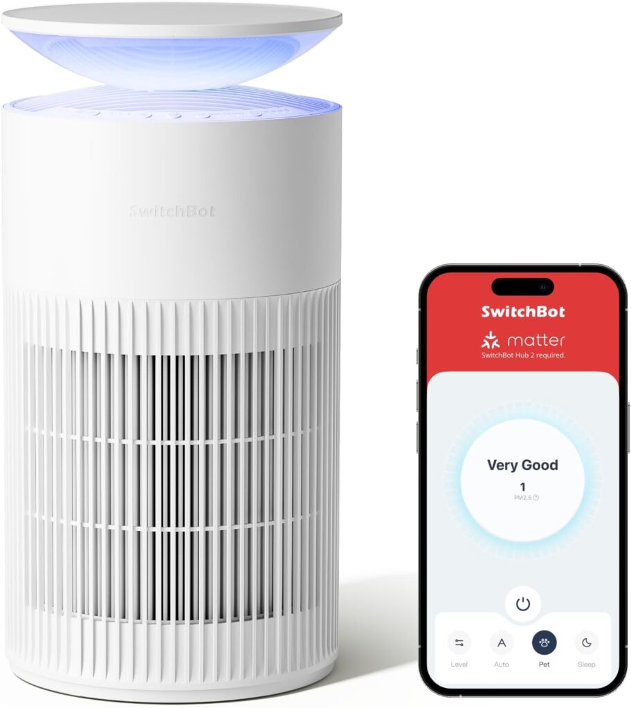 Purificatore d'aria SwitchBot: Purezza e Comfort per il Tuo Ambiente!