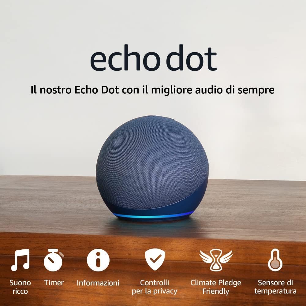 Altoparlante Echo Dot (Ultimo modello): Potenza musicale e magie di Alexa nel tuo living!