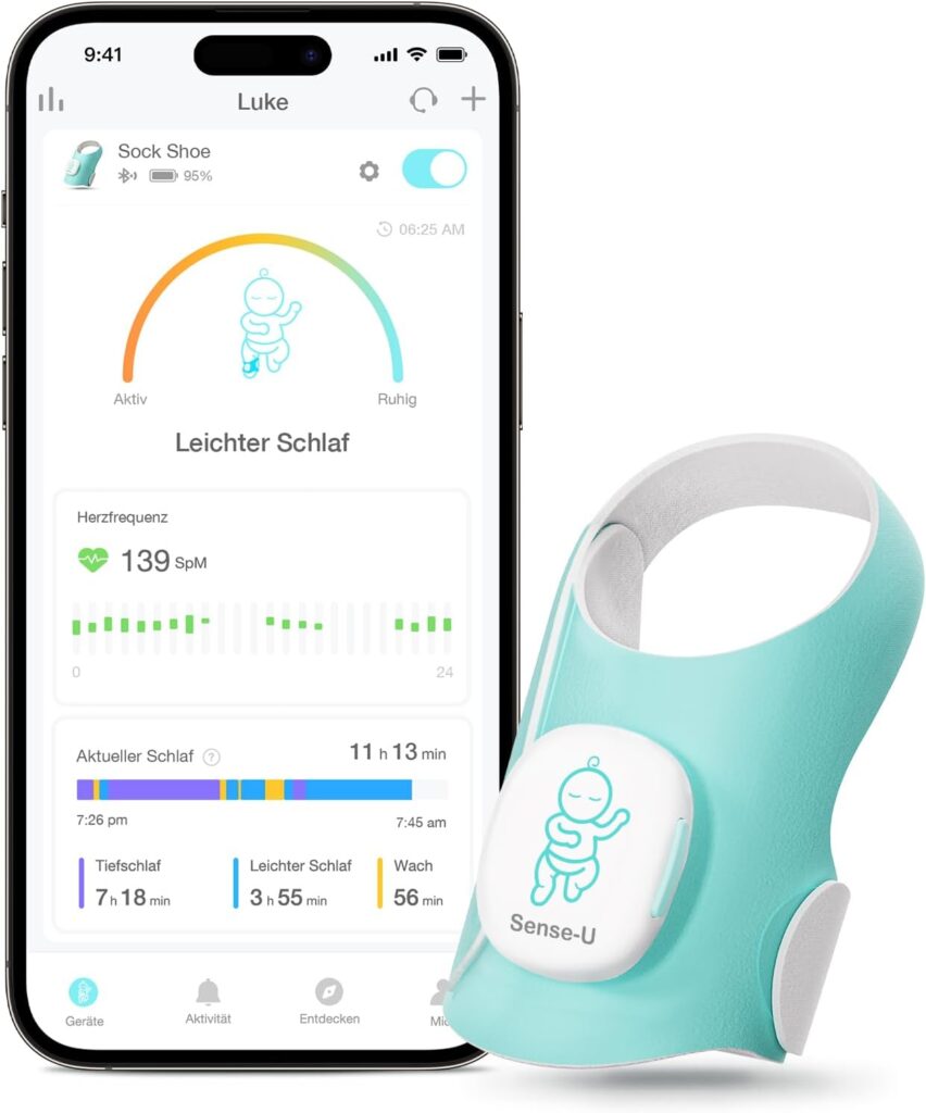 Shoe Baby Monitor Sense-U Baby: Tranquillità e Sonno Migliore per il Tuo Piccolo!
