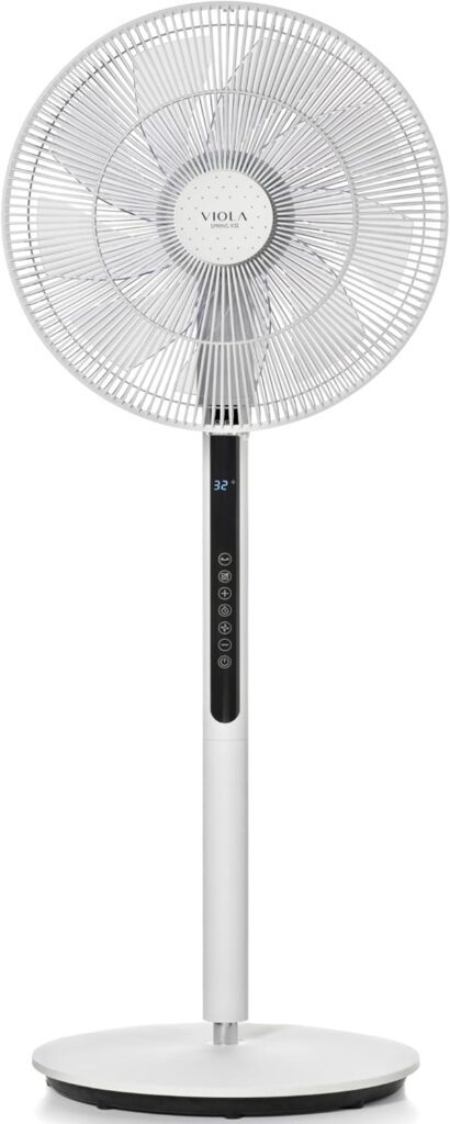 Ventilatore VIOLA Ventilatore a Piantana Silenzioso: Comfort e Silenzio in Ogni Angolo!