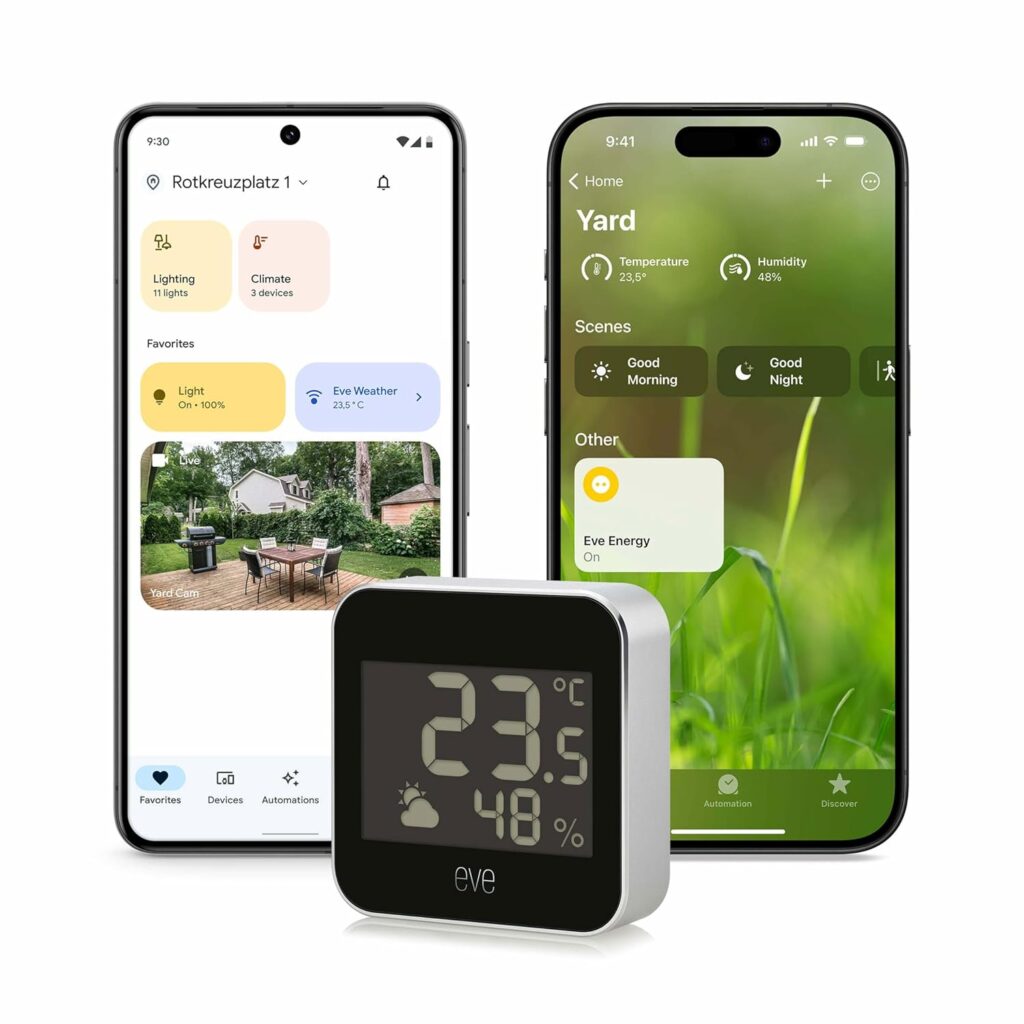Stazione meteo intelligente Eve Weather (Matter): Scopri il tuo clima come mai prima d'ora!