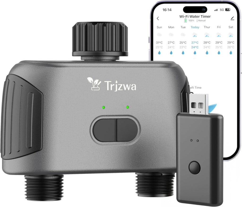 Computer per Irrigazione WiFi TRJZWA: Trasforma il Tuo Giardino in un Paradiso con il Controllo Intelligente!
