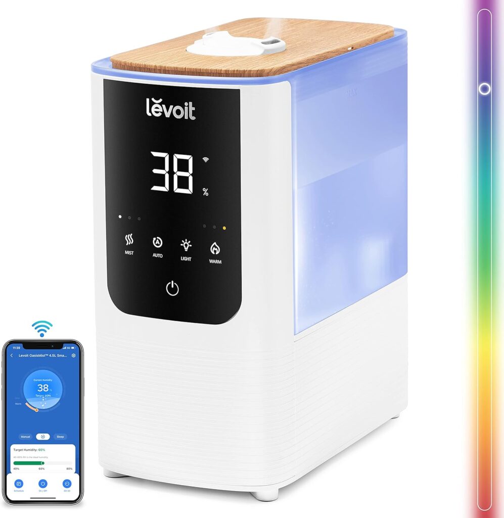 Umidificatore LEVOIT OasisMist Smart: Rendi il tuo ambiente un'oasi di freschezza e benessere!