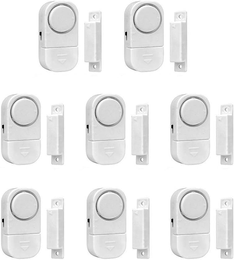 Sensori antifurto - Senweit Set di 8 mini sensori wireless: proteggi la tua casa con stile!