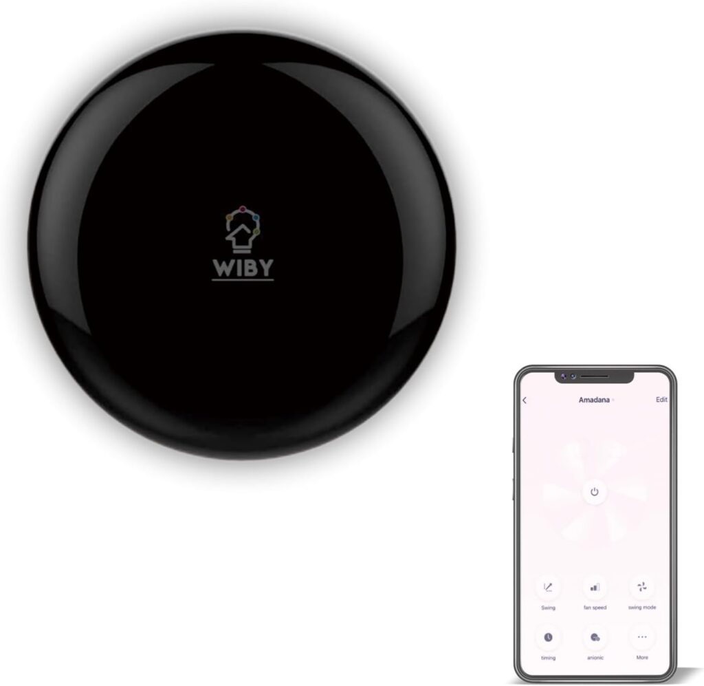 Telecomando Wiby Circolare IR Smart Wi-Fi Universale: Trasforma la tua casa in un hub intelligente!