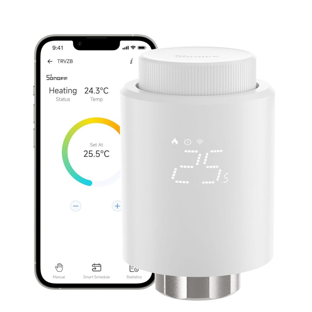 Termostato SONOFF Termostato da Radiatore TRVZB: Riscalda la tua casa con intelligenza e comodità!
