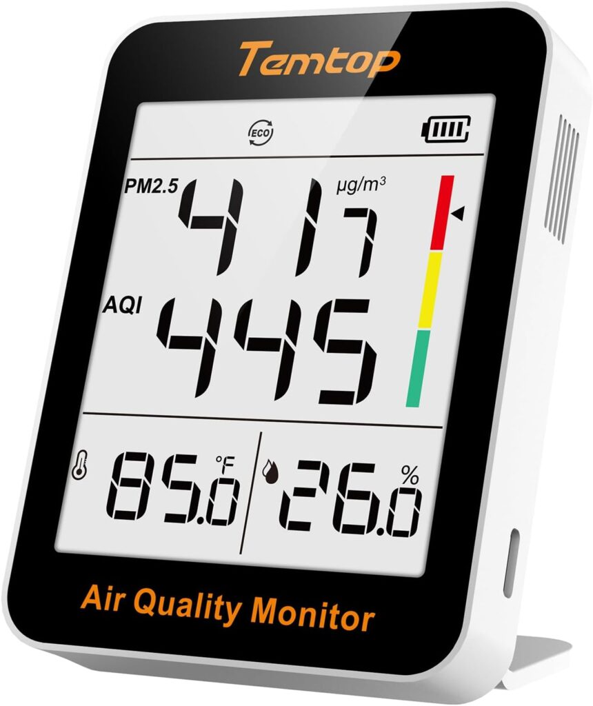 Misuratore di Qualità dell'aria Temtop S1-UP: Scopri il tuo ambiente con precisione e facilità!