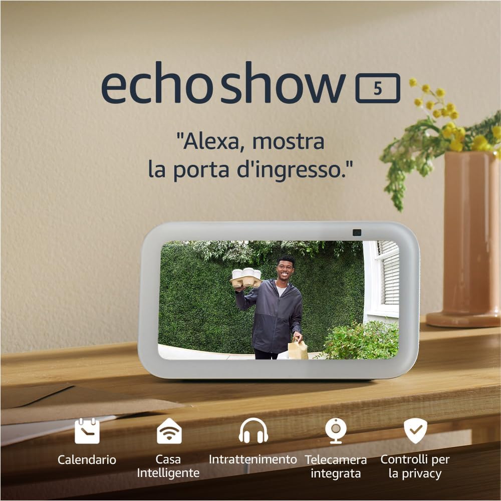 Dispositivo Echo Show 5: la tua casa intelligente a portata di mano!