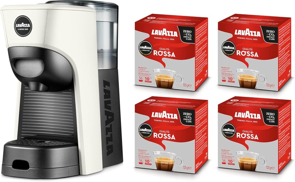 Macchina per Caffè Lavazza A Modo Mio Tiny Eco Bianca: Savorare il Gusto della Sostenibilità!